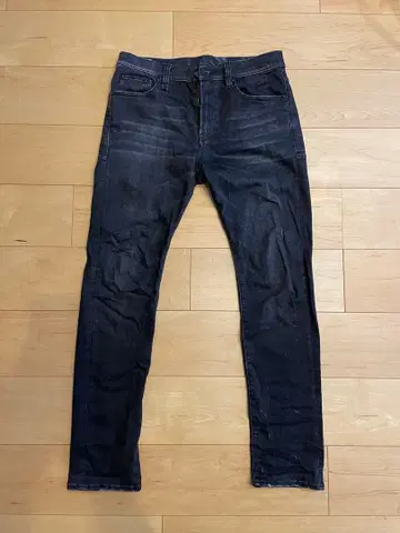 R13 블랙 데님 스키니 슬림