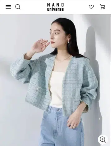 나노 유니버스 트위드 자켓