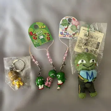 마스코트 캐릭터 스트랩 4개 세트 마리모코리