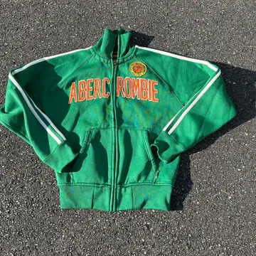 00s Abercrombie&Fitch 프론트 로고 트랙 자켓 (크롭)