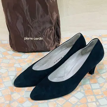 컨디션 최상 피에르 가르뎅 펌프스 스웨이드 가죽 23.5cm