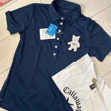 새상품 미사용 Callaway 네이비 L 피케 셔츠