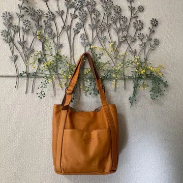 Dakota 가죽 토트백 브라운