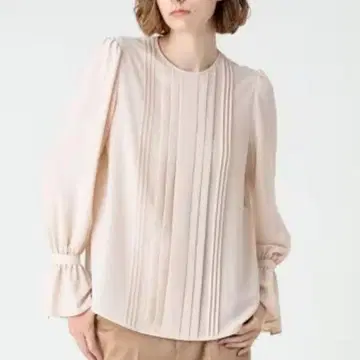 룰루윌비 조젯 턱 캔디 블라우스 핑크