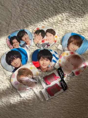 쟈니즈 아이돌 미니 부채 7개 세트