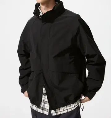 윈드프루프 스탠드 블루종 유니클로