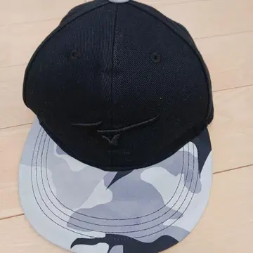 mizuno 블랙 카모플라쥬 야구 모자 플랫캡