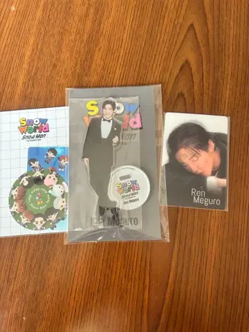 Snow Man 메구로 렌 아크릴 스탠드 흘끗 보기 카드