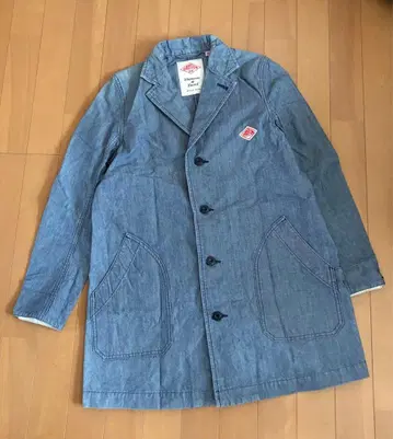 단톤 데님 코트