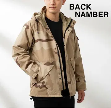 [ 당일 발송 ] BACK NUMBER 마운틴 파카 M 베이지 카모플라주