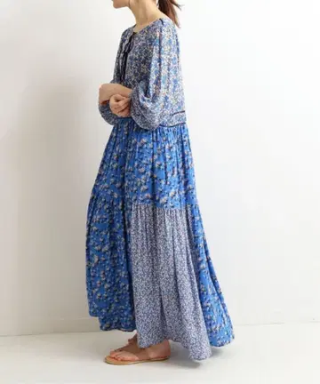 슬로브 이에나 Deveaux 멀티 패턴 원피스