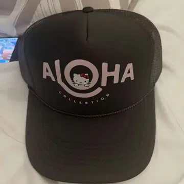 알로하 컬렉션 키티 야구 모자 블랙