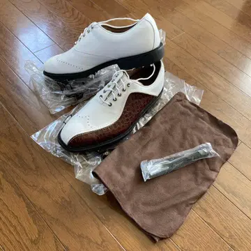FOOTJOY FJ ICON 골프화 화이트/브라운