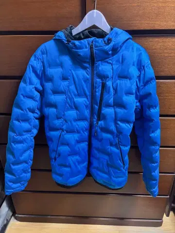FieldCore 후드 부착 다운 자켓 LL 파랑