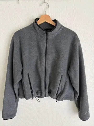 그레이 플리스 집업 자켓