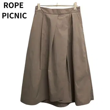 로페피크닉 핑크 베이지 계열 플레어 스커트 안감 있음 여성용 38 M
