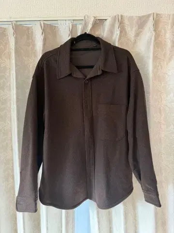 브라운 포켓 부착 셔츠 자켓 XL