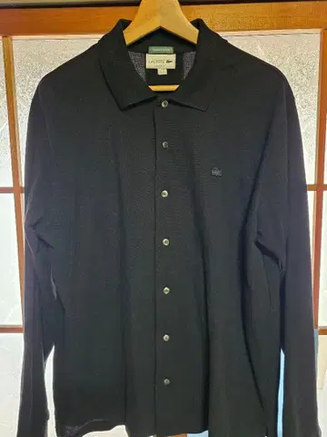 LACOSTE 별주 풀 오픈 롱 슬리브 피케 셔츠