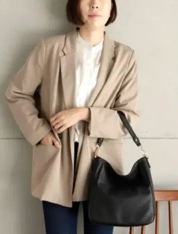 VitaFelice 천연 가죽 2way 숄더백 (블랙)