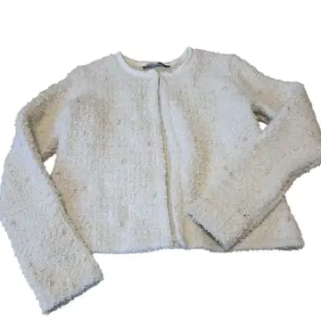 ZARA 펄 비즈 니트 가디건