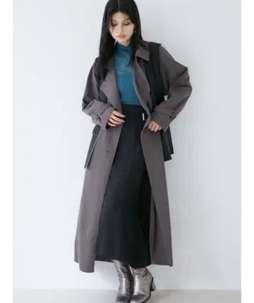 MURUA 베스트 레이어드 트렌치코트