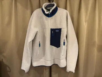 patagonia 플리스 자켓 M 화이트 네이비(레트로X)