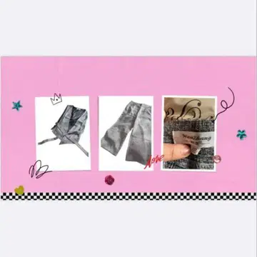 그레이 베스트와 와이드 레그 팬츠 세트