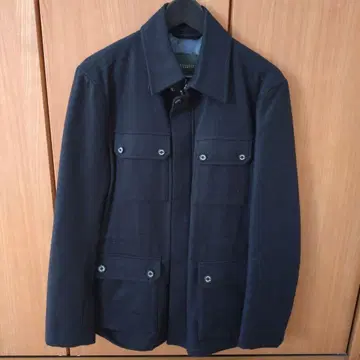 매킨토시 필소피 울 코트 네이비 4포켓