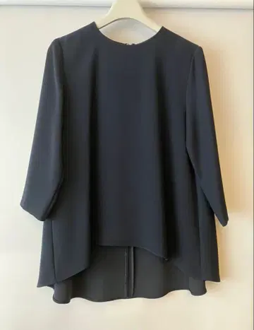 YOKO CHAN 다크 블루 7부 소매 상의