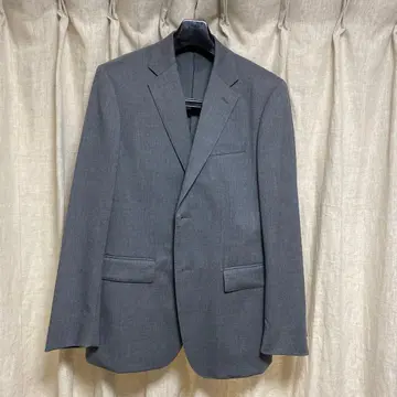 유니클로 감동 자켓 그레이 슬림핏