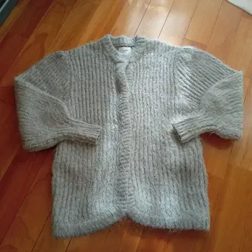 COLOR MOHAIR SHAGGY CARDIGAN CLANE