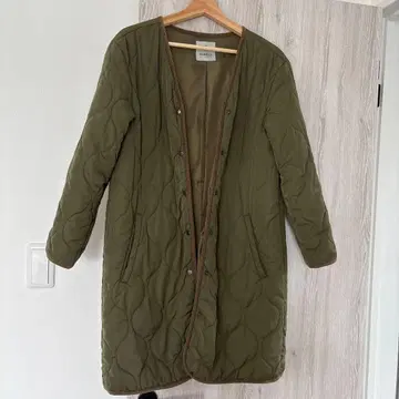 nano 올리브 퀼팅 자켓