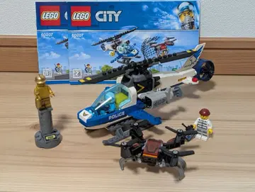레고 시티 60207 폴리스 헬리콥터 드론 체이스 설명서 포함 완품