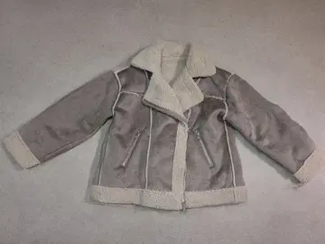 FUN 무스탕 라이더 자켓