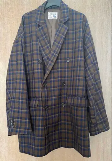 오늘 한정 가격 Discoat 체크 W 브레스트 재킷