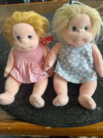 Ty 쌍둥이 봉제 인형 핑크와 파랑