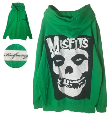 레어 구제 의류 미스피츠 T셔츠 부착 리메이크 그린 후드티 빅 사이즈