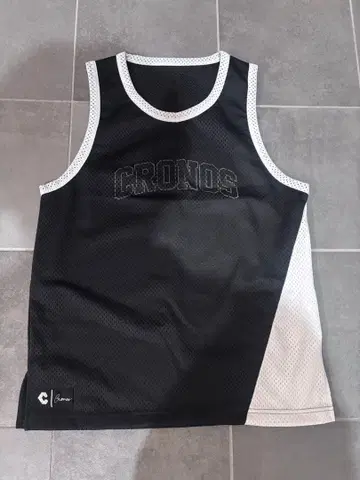 CRONOS 메쉬 탱크탑 블랙/화이트