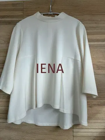 IENA/화이트 오부 소매 상의 폴리에스테르