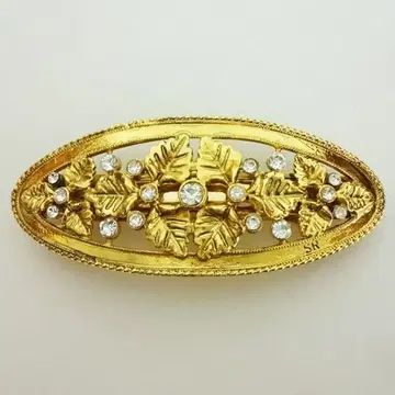 소니아 리키엘 골드 컬러 잎 디자인 헤어 액세서리 새상품급