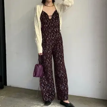 Mame Kurogouchi 플로럴 자카드 점프 수트