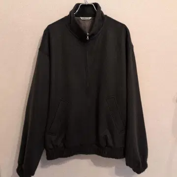 BABY CAMEL FLANNEL ZIP BLOUSON DARKOLIVE