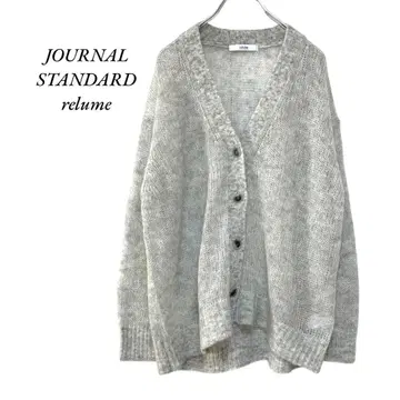 2024 저널 스탠다드 리룸 시어 모헤어 믹스 V넥 가디건