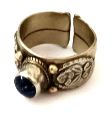알파카 천연 라피스라줄리 실버 반지 14호