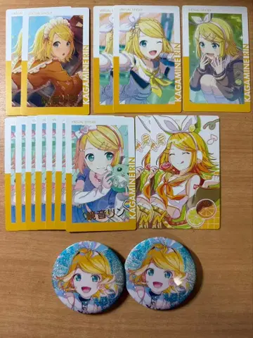 프로세카 카가미네 린 에피카 글리터 캔뱃지