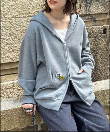 CPCM POLO ASSN 맨투맨 니트 지퍼 후드티 그레이 M