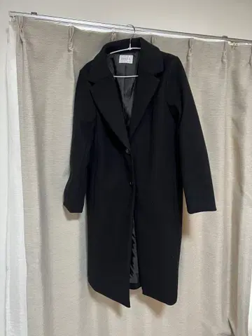 GLACIER 블랙 롱 코트