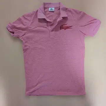 LACOSTE 핑크 피케 셔츠 사이즈 2