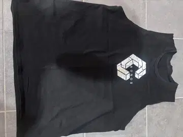 크로노스 블랙 로고 탱크탑