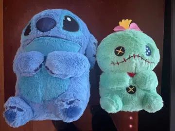 디즈니 스티치 통통 앉아 초BIG 봉제 인형 2종 세트